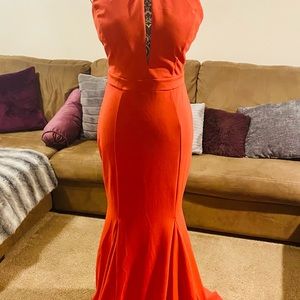 Orange Formal Gown